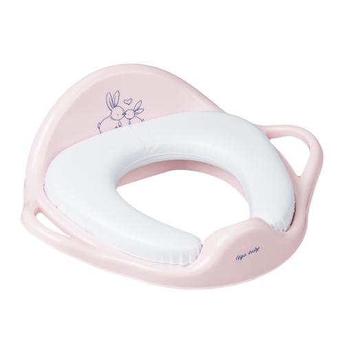 Zdjęcie produktu - TEGA BABY Nakładka sedesowa miękka KR&Oacute;LICZKI jasnor&oacute;żowa, 1 szt.