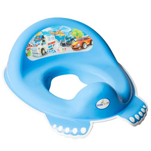 Zdjęcie produktu - TEGA BABY Nakładka sedesowa dla dziecka antypoślizgowa Auta niebieska, 1szt.