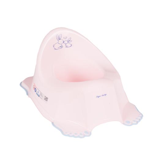Zdjęcie produktu - TEGA BABY Nocnik antypoślizgowy KR&Oacute;LICZKI jasnor&oacute;żowy