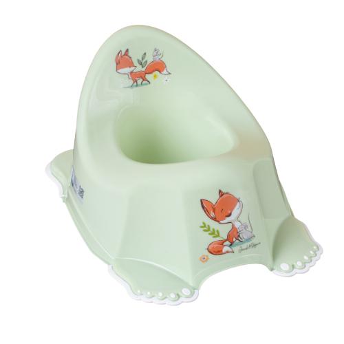 Zdjęcie produktu - TEGA BABY Nocnik antypoślizgowy Leśna Opowieść jasnozielony, 1szt.