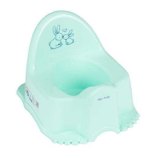 Zdjęcie produktu - TEGA BABY Nocnik ECO KR&Oacute;LICZKI jasnozielony, 1 szt.