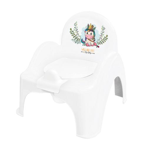 Zdjęcie produktu - TEGA BABY Nocnik krzesełko DZIKI ZACH&Oacute;D JEDNOROŻEC biały, 1 szt.
