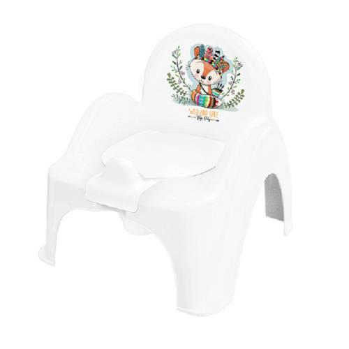 Zdjęcie produktu - TEGA BABY Nocnik krzesełko DZIKI ZACH&Oacute;D biały - lisek, 1szt.	