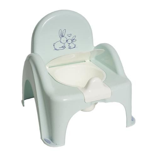 Zdjęcie produktu - TEGA BABY Nocnik krzesełko KR&Oacute;LICZKI jasnozielony, 1 szt.