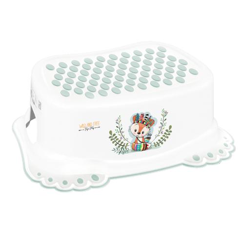 Zdjęcie produktu - TEGA BABY Podn&oacute;żek antypoślizgowy DZIKI ZACH&Oacute;D LISEK biały, 1 szt.