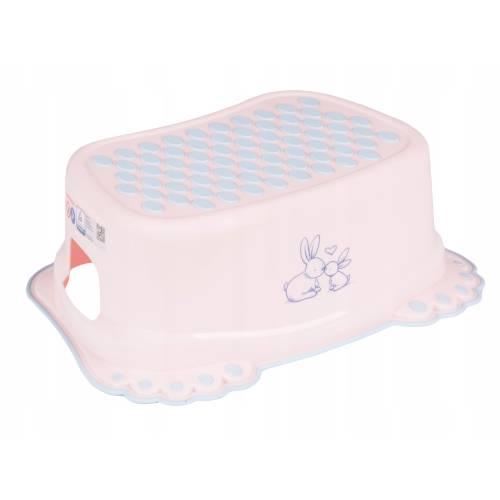 Zdjęcie produktu - TEGA BABY Podn&oacute;żek Antypoślizgowy KR&Oacute;LICZKI jasnor&oacute;żowy, 1szt. 