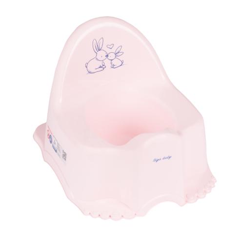 Zdjęcie produktu - TEGA BABY Nocnik z pozytywką ECO KR&Oacute;LICZKI jasnor&oacute;żowy, 1 szt.
