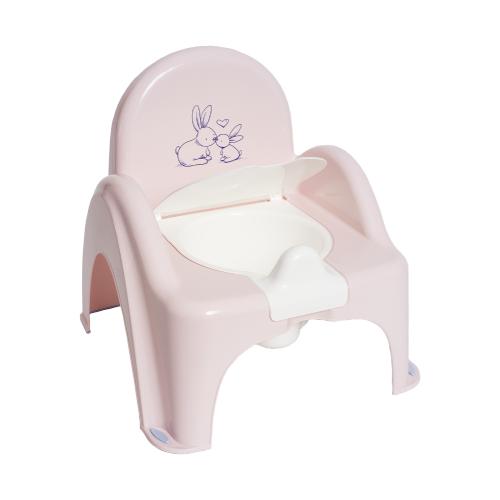 Zdjęcie produktu - TEGA BABY Nocnik krzesełko z pozytywką KR&Oacute;LICZKI jasnor&oacute;żowy, 1 szt.
