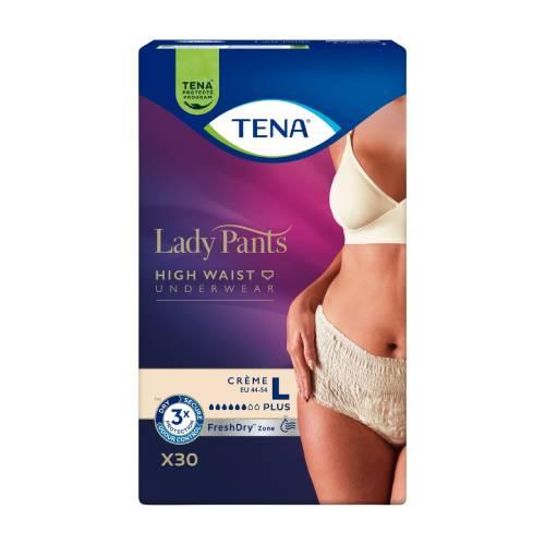 Zdjęcie produktu - Tena Lady Pants Plus Creme Bielizna chłonna dla kobiet L, 30 szt.