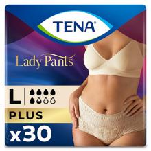 TENA Lady Pants Plus L 95-130 cm  Creme, 30 szt - bielizna chłonna