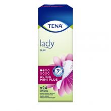 TENA Lady Slim Ultra Mini Plus Wkładki anatomiczne, 24szt.