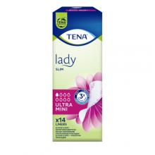 Zdjęcie produktu - TENA Lady Slim Ultra Mini Wkładki anatomiczne, 14szt. USZKODZONE/ OPAKOWANIE TEKTUR.