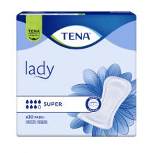 Zdjęcie produktu - TENA Lady Super Anatomiczne wkładki urologiczne dla kobiet przy nietrzymaniu moczu, 30 szt.