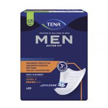 Zdjęcie produktu - TENA MEN Active Fit Level 3, 20 szt. - wkładki na nietrzymanie moczu dla mężczyzn