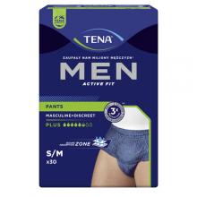 TENA Men Pants Plus S/M Chłonna bielizna dla mężczyzn przy nietrzymaniu moczu, 30 szt.