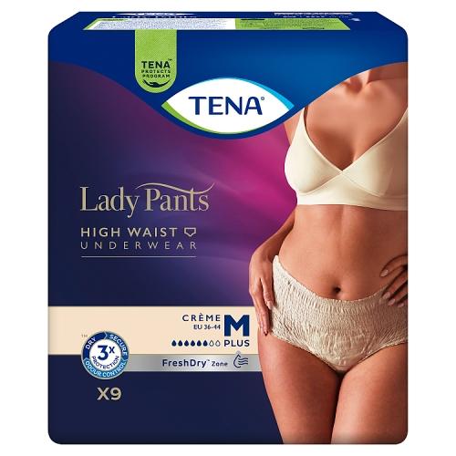 Zdjęcie produktu - Tena Lady Pants Plus Creme Bielizna chłonna dla kobiet M, 9 szt.