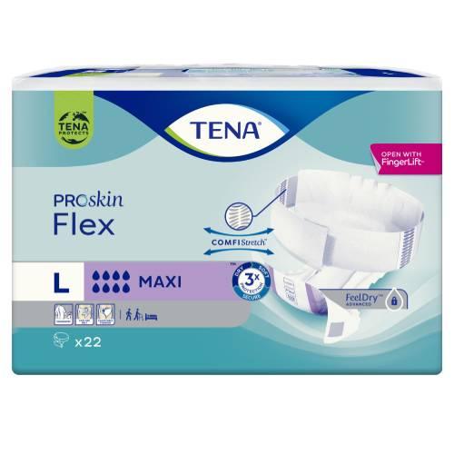 Zdjęcie produktu - TENA Pieluchomajtki ProSkin Flex Maxi L, 22 szt
