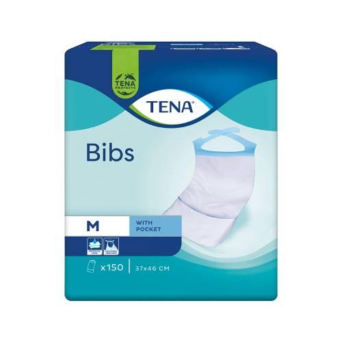 Zdjęcie produktu - Tena Śliniaki ochronne dla dorosłych Bibs M 37 x 46 cm, 150 szt.