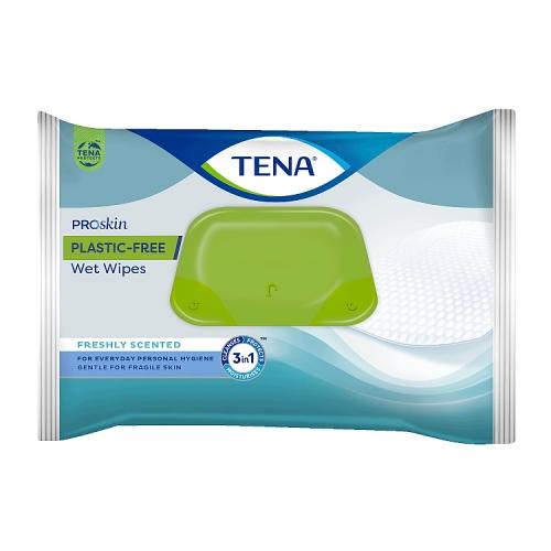 Zdjęcie produktu - Tena Wet Wipes ProSkin Plastic-Free Chusteczki nawilżane, 48 szt.