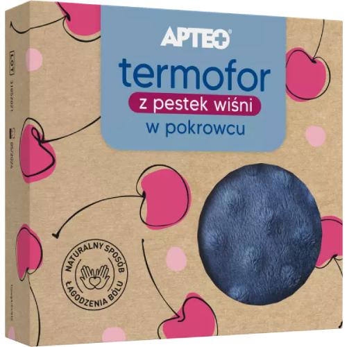 Zdjęcie produktu - APTEO Termofor z pestek wiśni niebieski