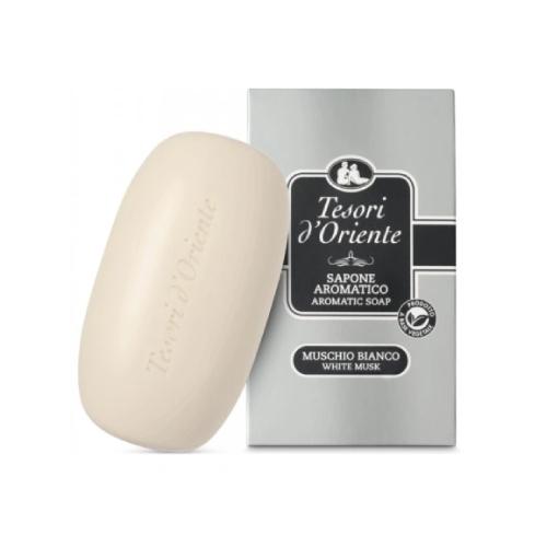 Zdjęcie produktu - Tesori d'Oriente mydło w kostce Białe piżmo, 125g