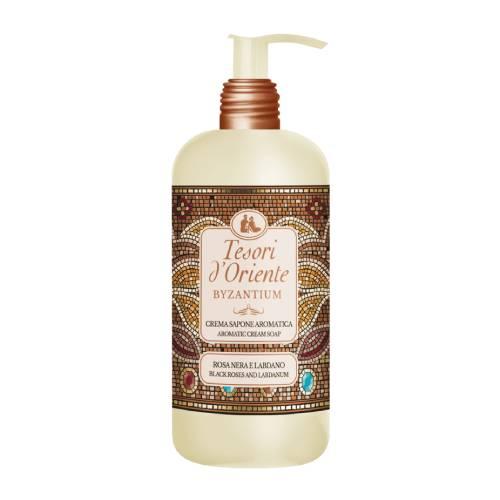 Zdjęcie produktu - Tesori d'Oriente Mydło w płynie Byzantium czarna r&oacute;ża i labdanum, 300 ml