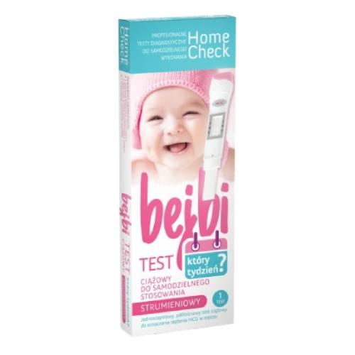 Zdjęcie produktu - MILAPHARM Test ciążowy Bejbi - kt&oacute;ry tydzień? - Strumieniowy, 1szt.