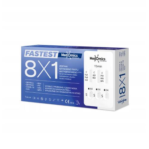 Zdjęcie produktu - Medomics Fastest Zestaw testowy do wykrywania ośmiu patogen&oacute;w układu oddechowego