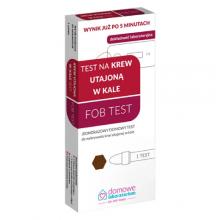 Zdjęcie produktu - Test FOB do wykrywania krwi utajonej w kale - 1 sztuka 17.49 USZKODZONY KARTON