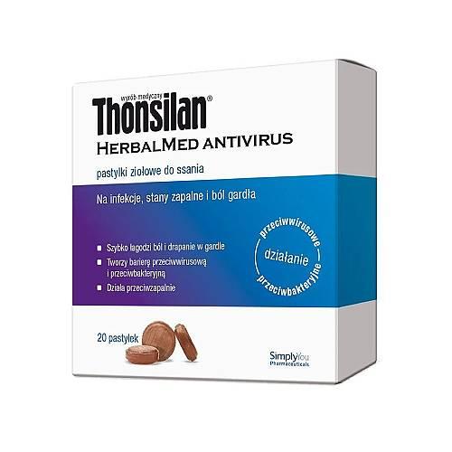Zdjęcie produktu - Thonsilan HerbalMed Antivirus, 20 past. do ssania