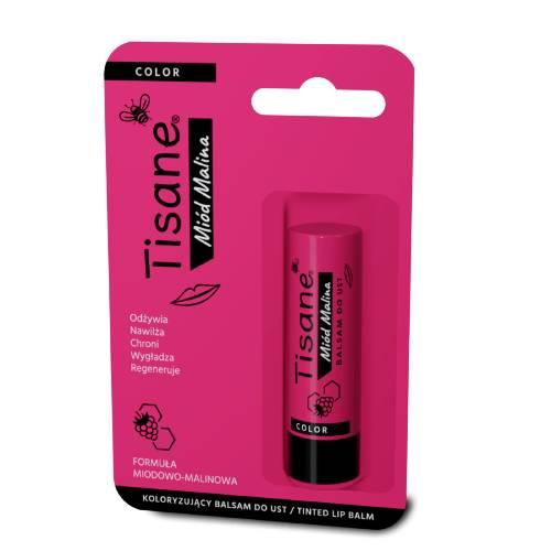 Zdjęcie produktu - TISANE Koloryzujący balsam do ust mi&oacute;d malina, 5,1 g