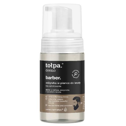 Zdjęcie produktu - TOŁPA Dermo Barber Odżywka w piance do brody - bez spłukiwania, 100ml