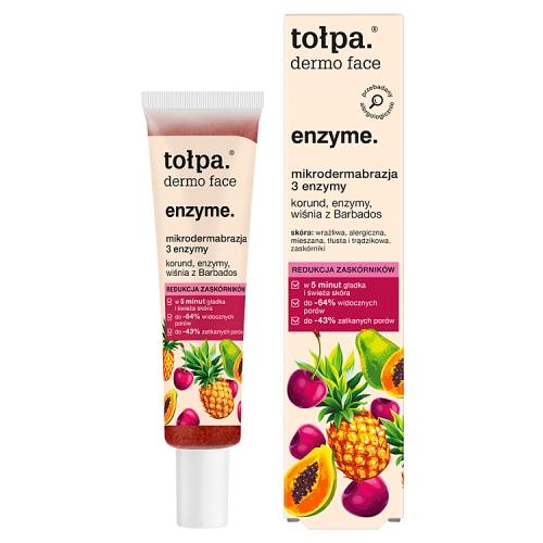 Zdjęcie produktu - tołpa. Dermo Face Enzyme. Mikrodermabrazja 3 enzymy Peeling do twarzy, 40 ml