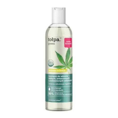Zdjęcie produktu - Tołpa Green Wzmacnianie Szampon do włos&oacute;w słabych i zniszczonych, 300ml USZKODZONE/BRAK ORGINALNEGO KORKA 