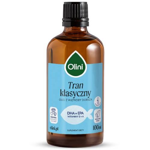 Zdjęcie produktu - Olini Tran z wątroby z dorsza, 100 ml 