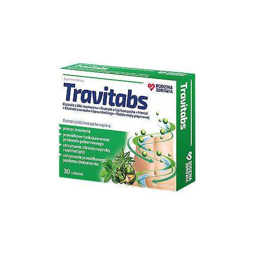 Zdjęcie produktu - Rodzina Zdrowia Travitabs, 30 tabl. USZKODZONE OPAKOWANIE TEKTUROWE