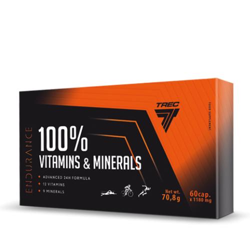 Zdjęcie produktu - Trec Endurance 100% Vitamins & Minerals, 60 kaps.