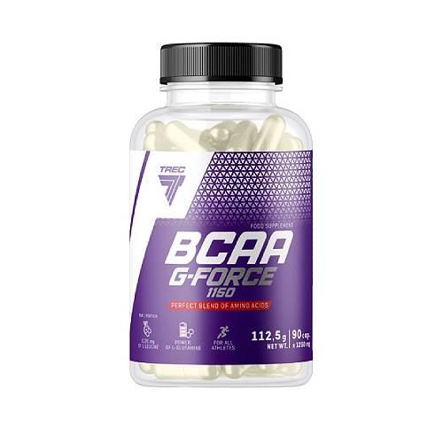 Zdjęcie produktu - Trec BCAA G-Force 1150 Aminokwasy z Glutaminą, 90 kaps.