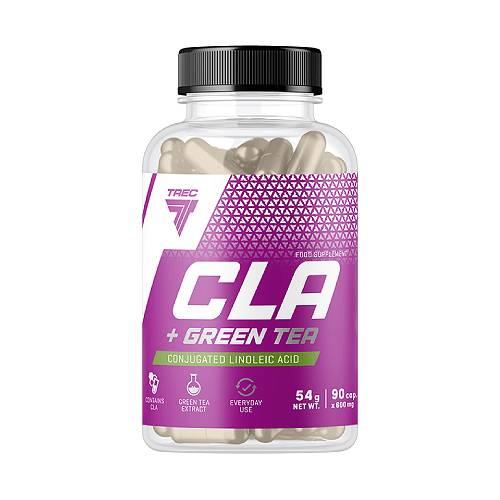 Zdjęcie produktu - Trec CLA + Green tea Kwas linolowy + Zielona herbata, 90 kaps.