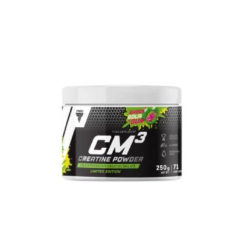 Zdjęcie produktu - Trec CM3 Powder Jabłczan Kreatyny o smaku kwaśnej gumy, 250 g