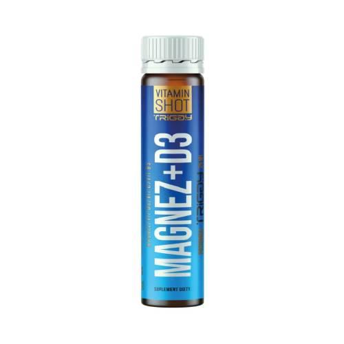 Zdjęcie produktu - TRIGGY Vitamin Shot Magnez+D3 Poziomka, 25ml