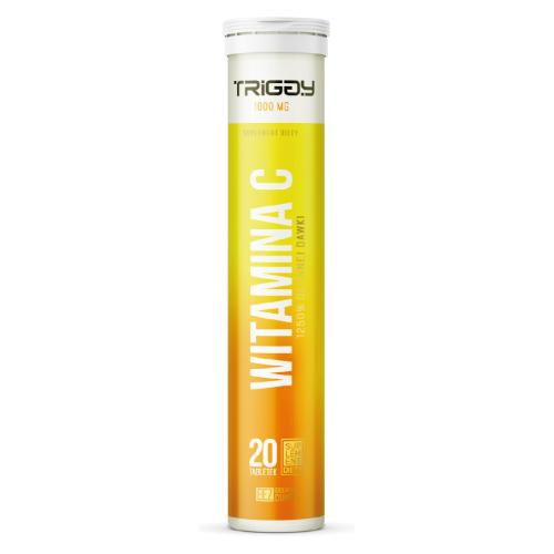 Zdjęcie produktu - TRIGGY Witamina C tabletki musujące o smaku żurawinowo - pomarańczowym, 20szt.