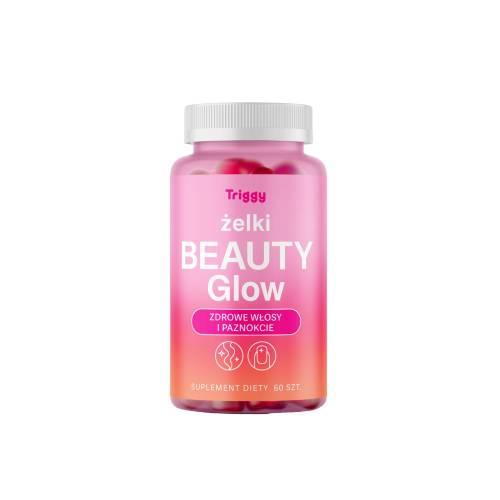 Zdjęcie produktu - Triggy Żelki Beauty Glow o smaku malinowym, 60 szt.