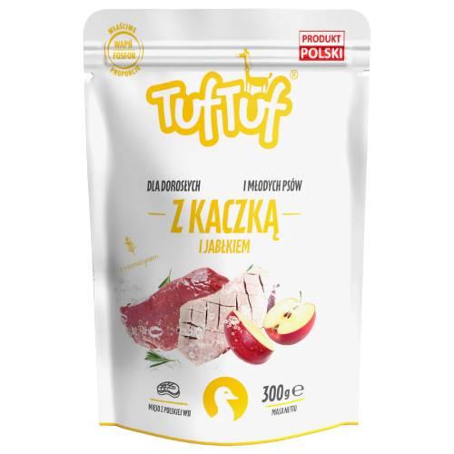 Zdjęcie produktu - TufTuf Mokra karma dla psa Kaczka z jabłkiem (dorosły/szczeniak), 300 g