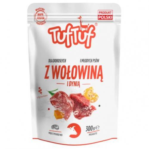 Zdjęcie produktu - TufTuf Mokra karma dla psa Wołowina z dynią, 300 g