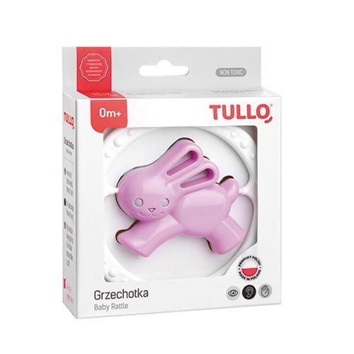 Zdjęcie produktu - TULLO Grzechotka zając r&oacute;żowo-szary 166