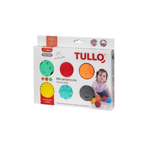Zdjęcie produktu - TULLO Piłki sensoryczne buźki, 6szt. (462)