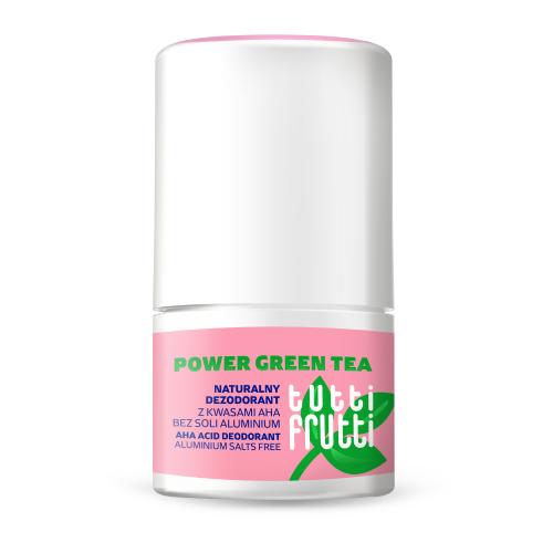 Zdjęcie produktu - Farmona Tutti Frutti Naturalny dezodorant z kwasami AHA bez soli aluminium Power Green Tea, 50 ml