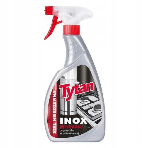 Zdjęcie produktu - TYTAN Inox Płyn czyszczący do powierzchni ze stali nierdzewnej, 500g