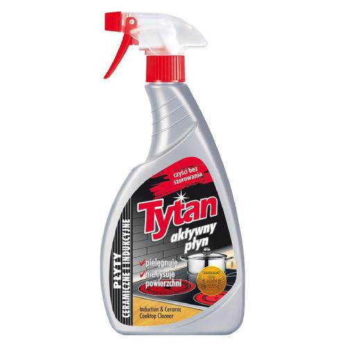 Zdjęcie produktu - TYTAN Płyn do czyszczenia płyt ceramicznych i indukcyjnych spray, 500g